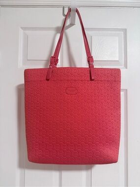 Michael Kors Jet Set MK Embossed Neoprene Tote Bag Sienna (NWT) MSRP $158.00